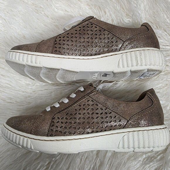 Clarks Women's Caroline Ella Silver Metallic Size 7 - Picture 3 of 8